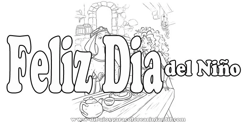 Dibujos del dia del niño para pintar ~ Dibujos para Colorear Infantil