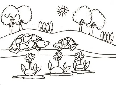 Paisajes para pintar e imprimir - Imagui