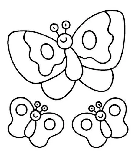 Dibujos para niños de una mariposa - Imagui