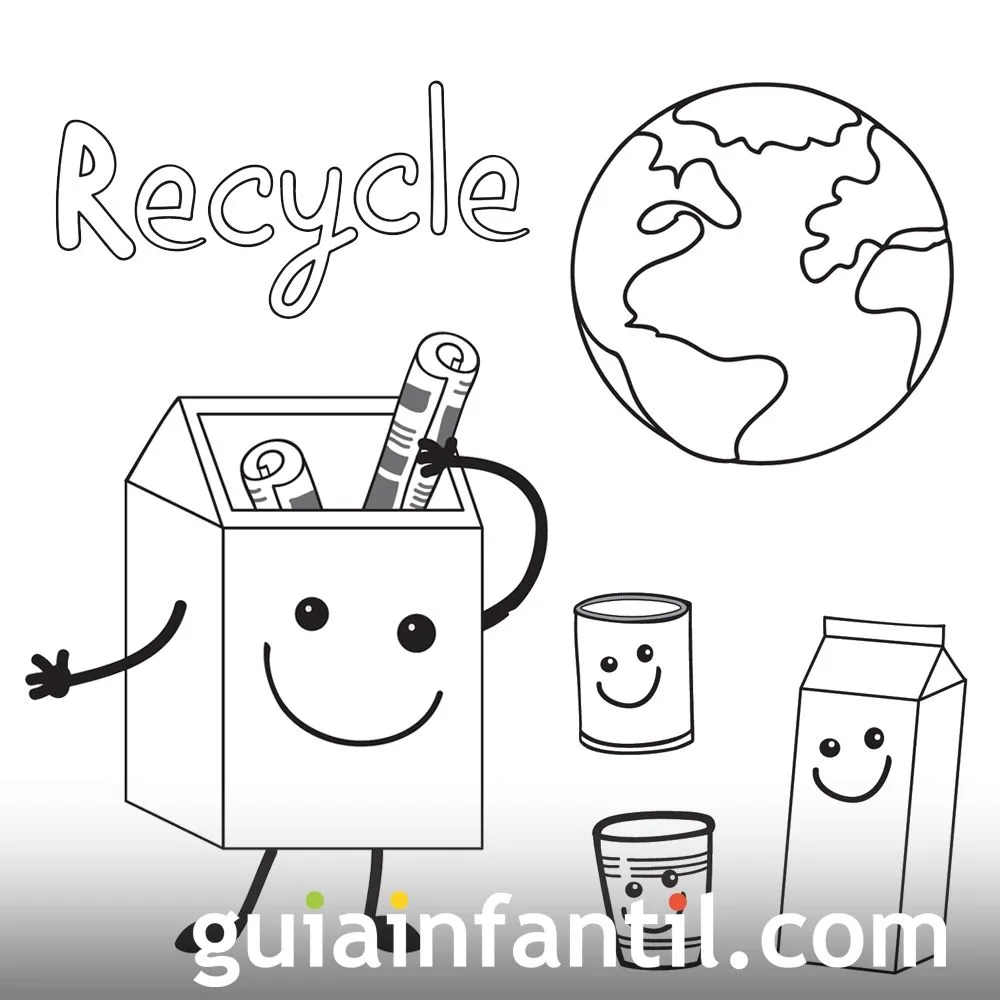 Dibujos para niños sobre el reciclaje y la ecología
