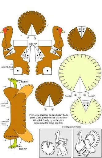 Dibujos para niños de recortar y pegar, pingüino y pavo | Jugar y ... Dibujos para niños de recortar y pegar, pingüino y pavo | Jugar y ...