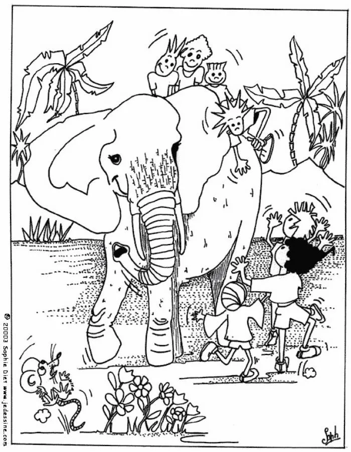 Animales de la sabana para colorear - Imagui