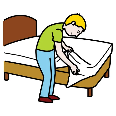 Niñas tendiendo la cama para colorear - Imagui Niñas tendiendo la cama para colorear - Imagui