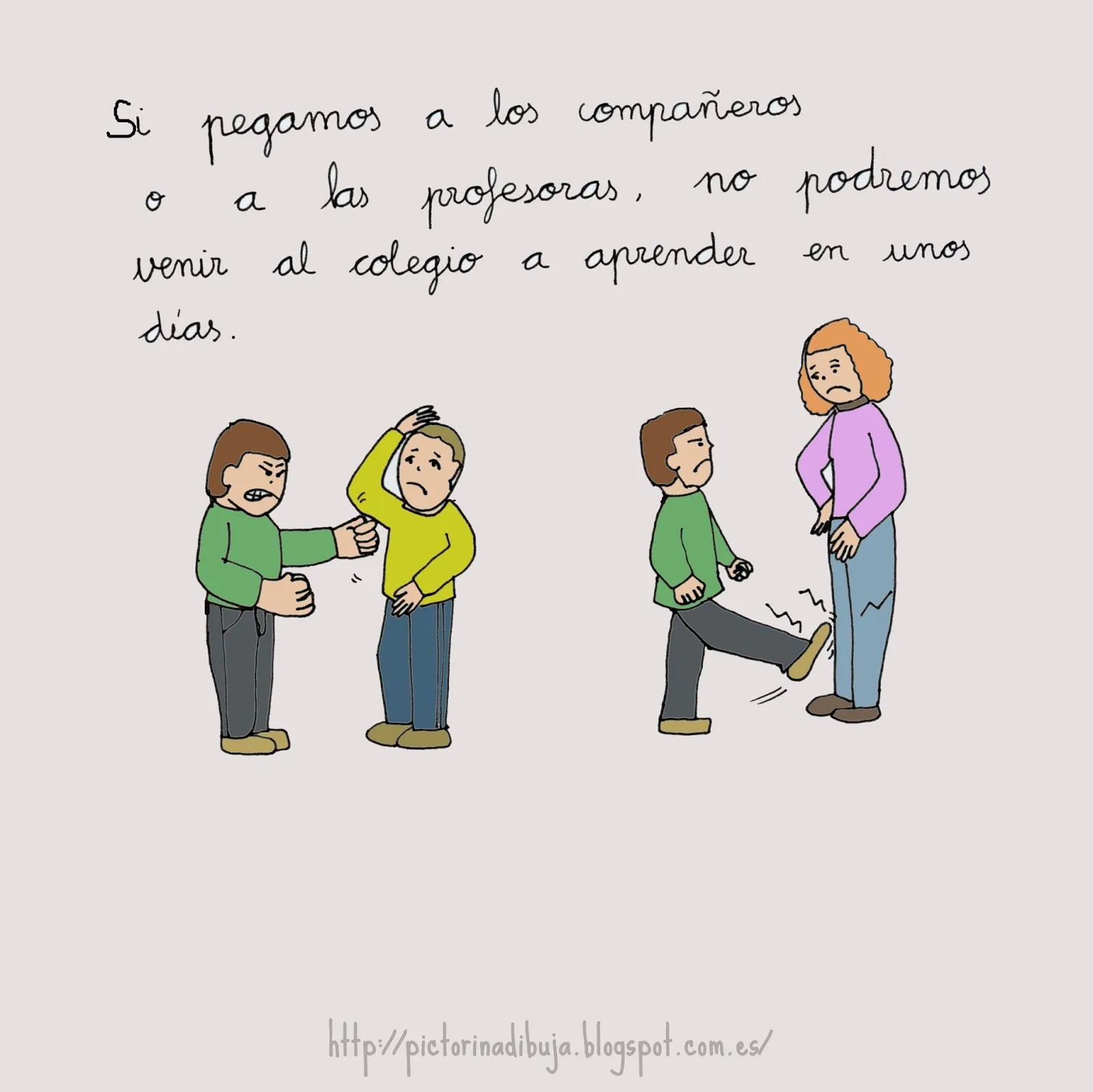 Dibujos para niñ@s que necesitan apoyos visuales: Respetamos a los  compañeros y a los profesores