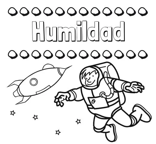 Dibujos con el nombre Humildad para colorear e imprimir Dibujos con el nombre Humildad para colorear e imprimir