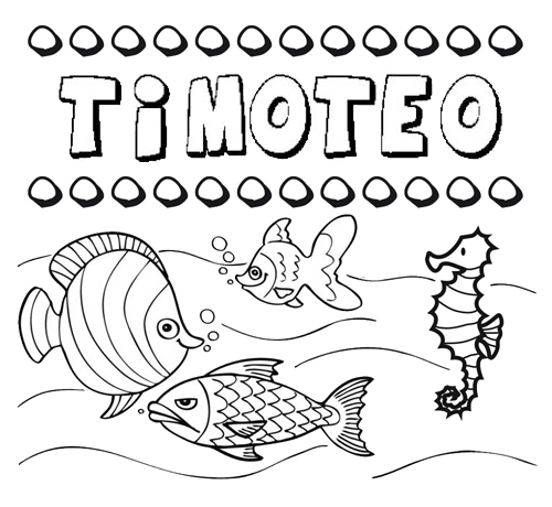 Dibujos de los nombres. Nombre Timoteo para pintar, colorear e ... Dibujos de los nombres. Nombre Timoteo para pintar, colorear e ...