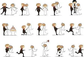 Dibujos graciosos de novios - Imagui