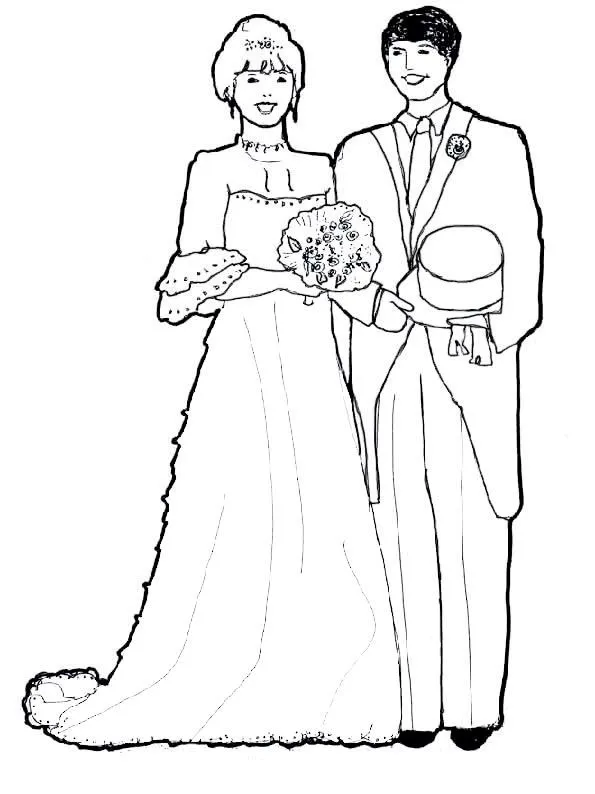 Dibujos de novios 4 | Dibujos para colorear e imprimir. Colorear ... Dibujos de novios 4 | Dibujos para colorear e imprimir. Colorear ...