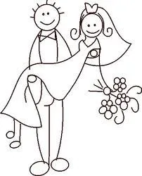 Caricaturas novios para invitaciónes - Imagui