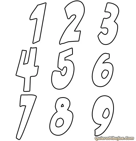 Dibujos de Numeros ~ Vida Blogger