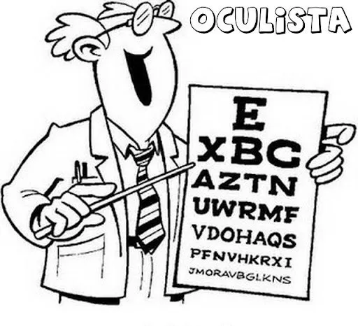 DIBUJOS DE OCULISTAS PARA COLOREAR | Dibujos para colorear