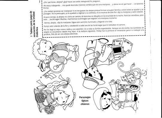 dibujos de oficios coloniales en Chile | conozcamos chile