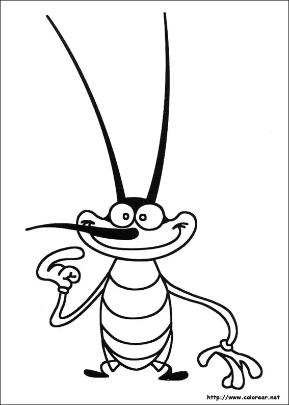Dibujos de Oggy y las cucarachas para colorear en Colorear. Dibujos de Oggy y las cucarachas para colorear en Colorear.