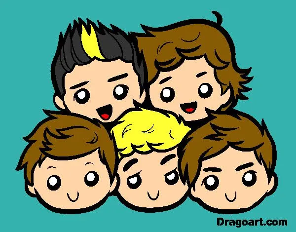 Dibujos de One Direction para Colorear - Dibujos.net Dibujos de One Direction para Colorear - Dibujos.net