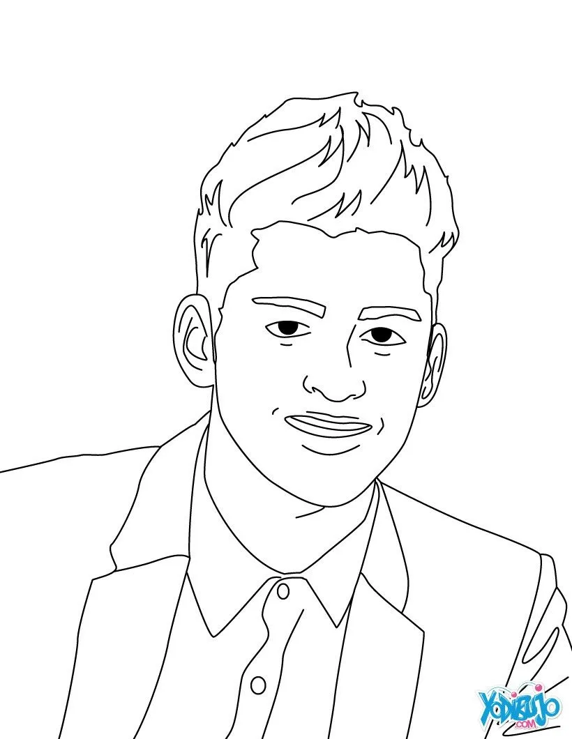 Dibujos de ONE DIRECTION para colorear - ZAYN MALIK Dibujos de ONE DIRECTION para colorear - ZAYN MALIK