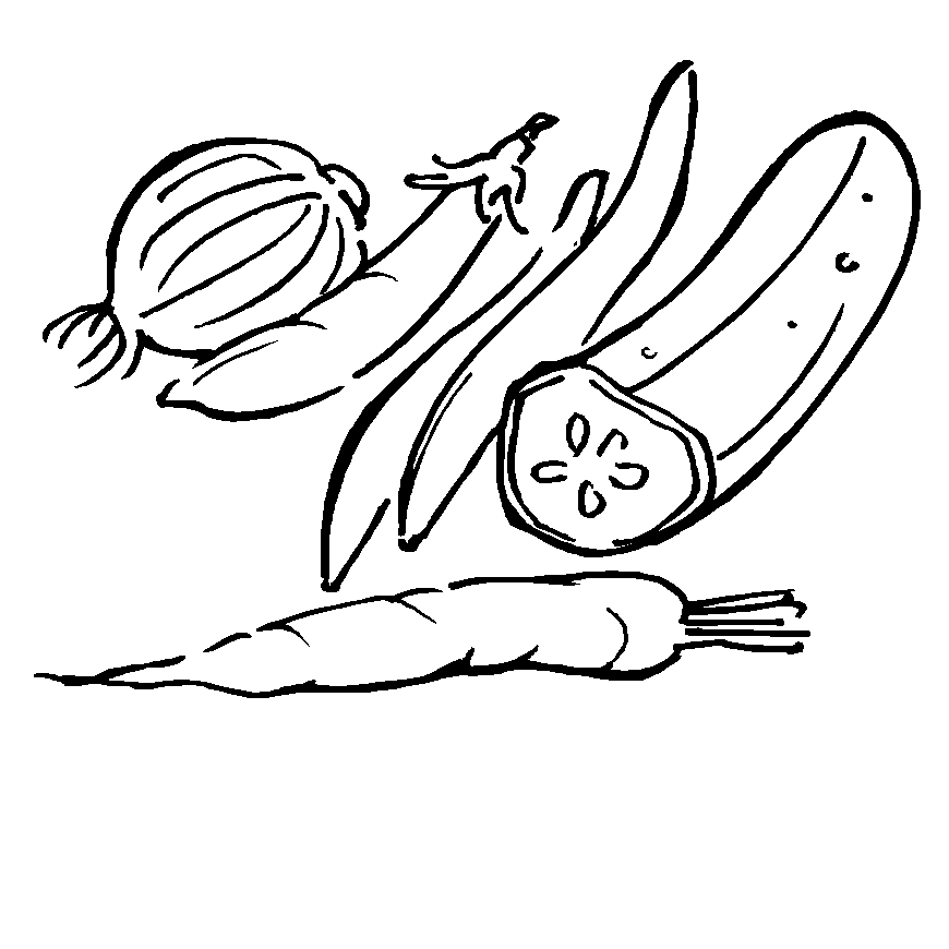 Dibujos para colorear de alimentos. Dibujos de alimentos para pintar.