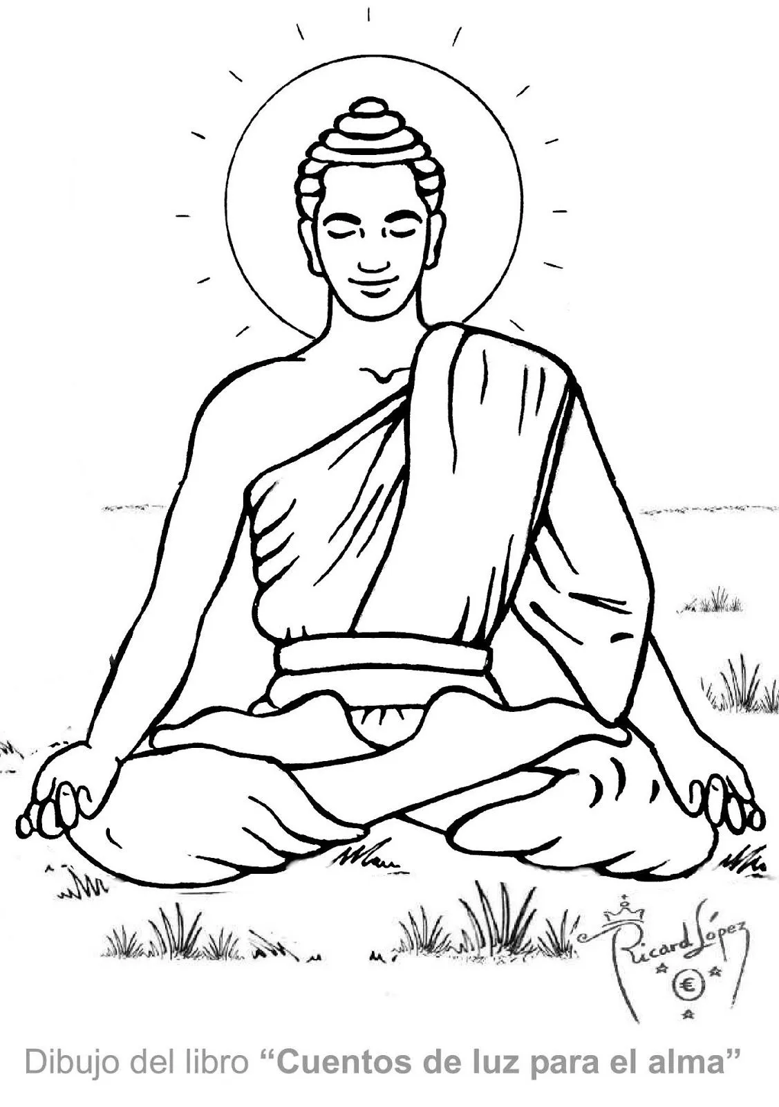 Dibujos muy originales para colorear: Dibujo de Buda Dibujos muy originales para colorear: Dibujo de Buda