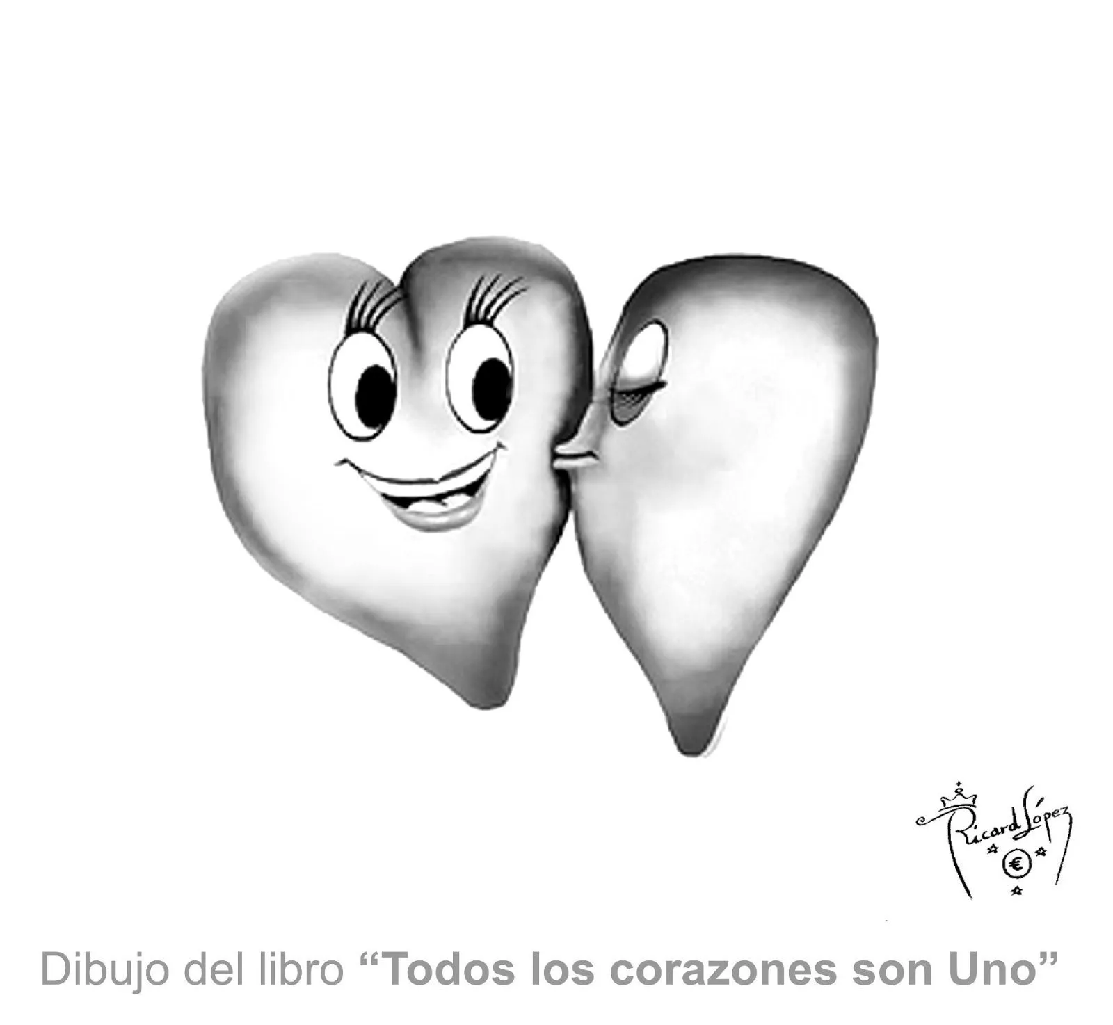 Dibujos muy originales para colorear: Dibujo de dos corazones ... Dibujos muy originales para colorear: Dibujo de dos corazones ...