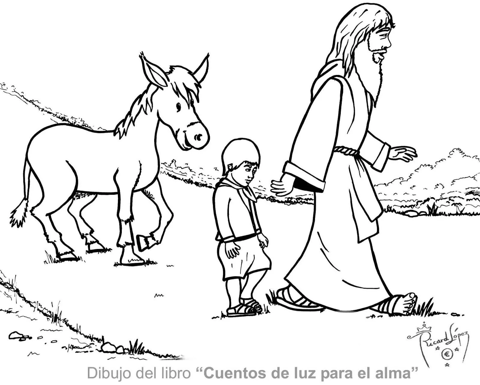 Dibujos muy originales para colorear: Dibujo del cuento "El asno ... Dibujos muy originales para colorear: Dibujo del cuento "El asno ...