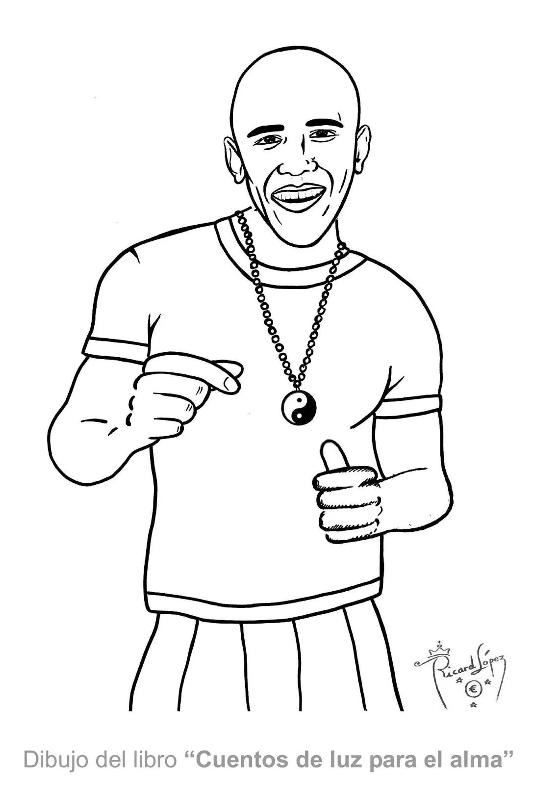 Dibujos muy originales para colorear: Dibujo de un joven maestro ...
