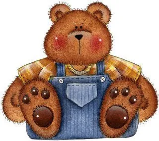 DIBUJOS DE UN OSITO CON PETO VAQUERO : INFANTIL Y PARA NIÑOS.
