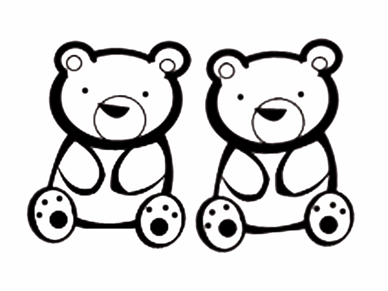 Dibujos de Ositos de peluche para colorear