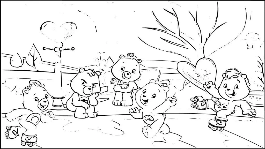 Dibujos de Osos Cariñositos para colorear | Wonder-Day Dibujos de Osos Cariñositos para colorear | Wonder-Day