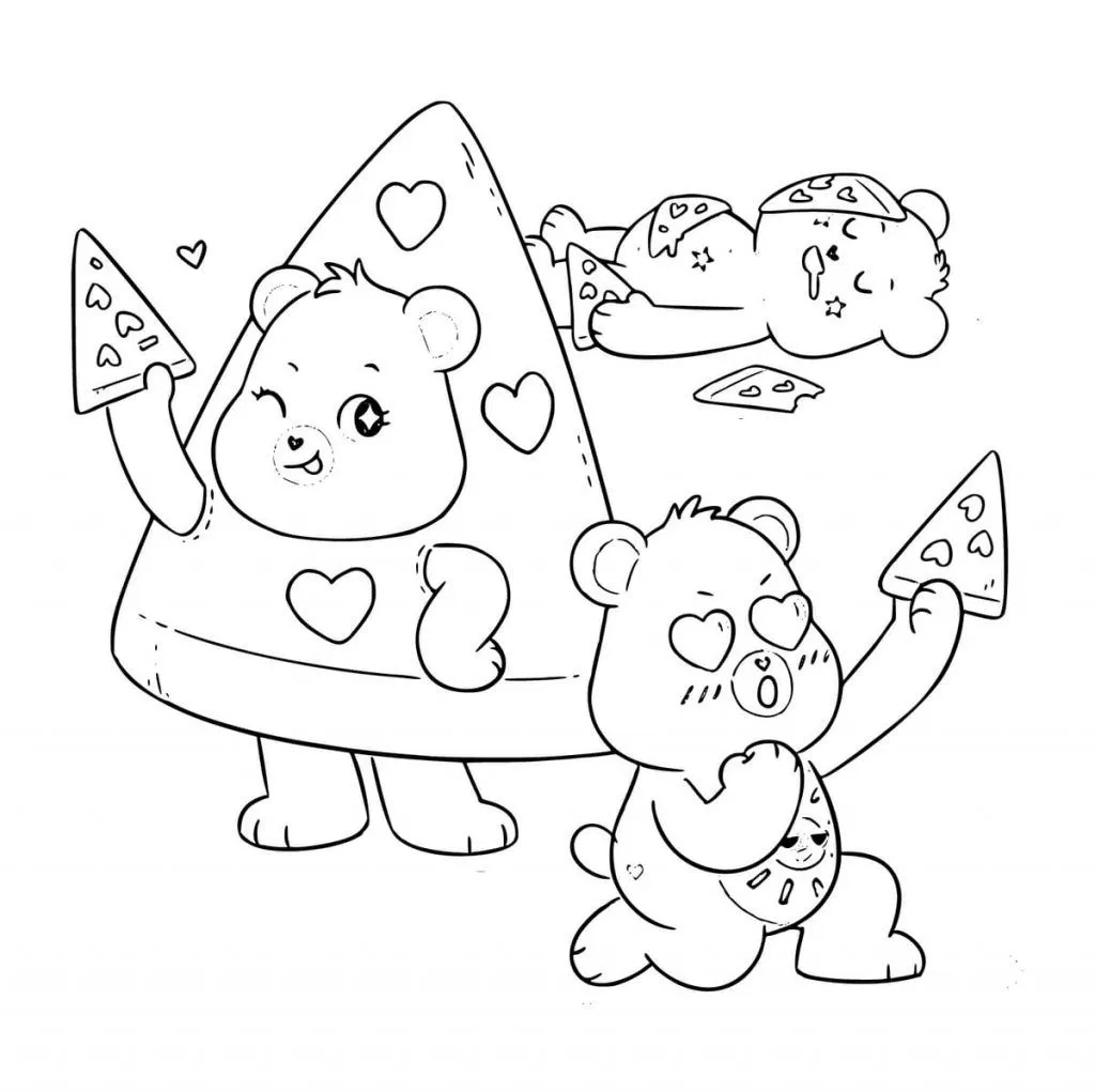 Dibujos de Osos Cariñositos para colorear | Wonder-Day Dibujos de Osos Cariñositos para colorear | Wonder-Day