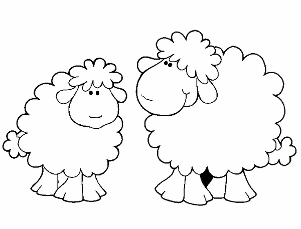 Ovejita cristiana para colorear - Imagui
