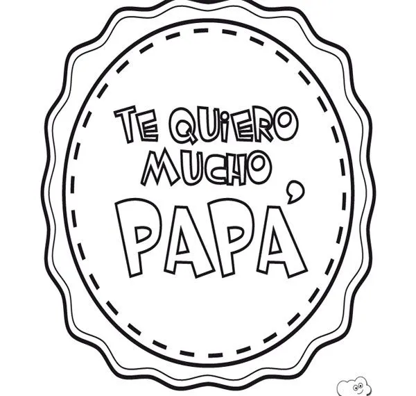 Dibujos para el Día del Padre para colorear e imprimir