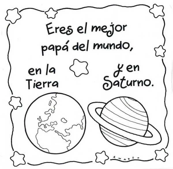 Dibujos para el Día del Padre para colorear e imprimir Dibujos para el Día del Padre para colorear e imprimir