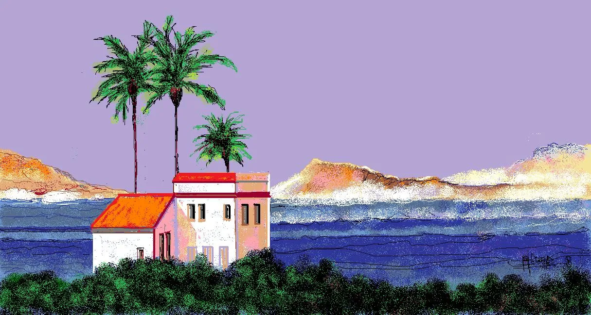 Dibujos de paisajes a color - Imageneitor