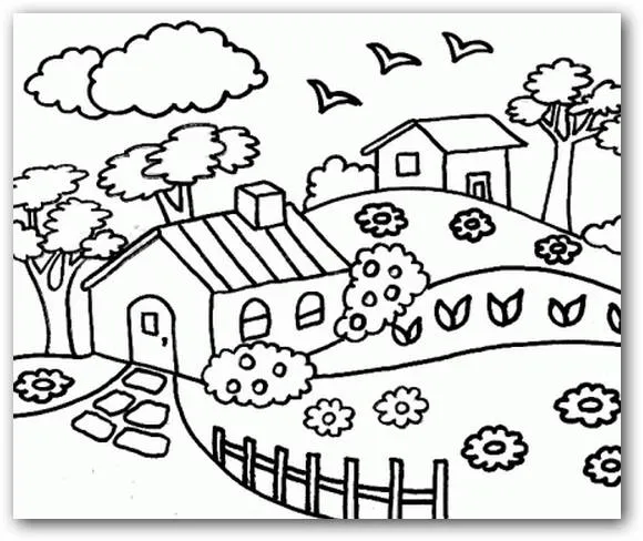 Dibujos de paisajes para colorear e imprimir gratis - Imagui Dibujos de paisajes para colorear e imprimir gratis - Imagui