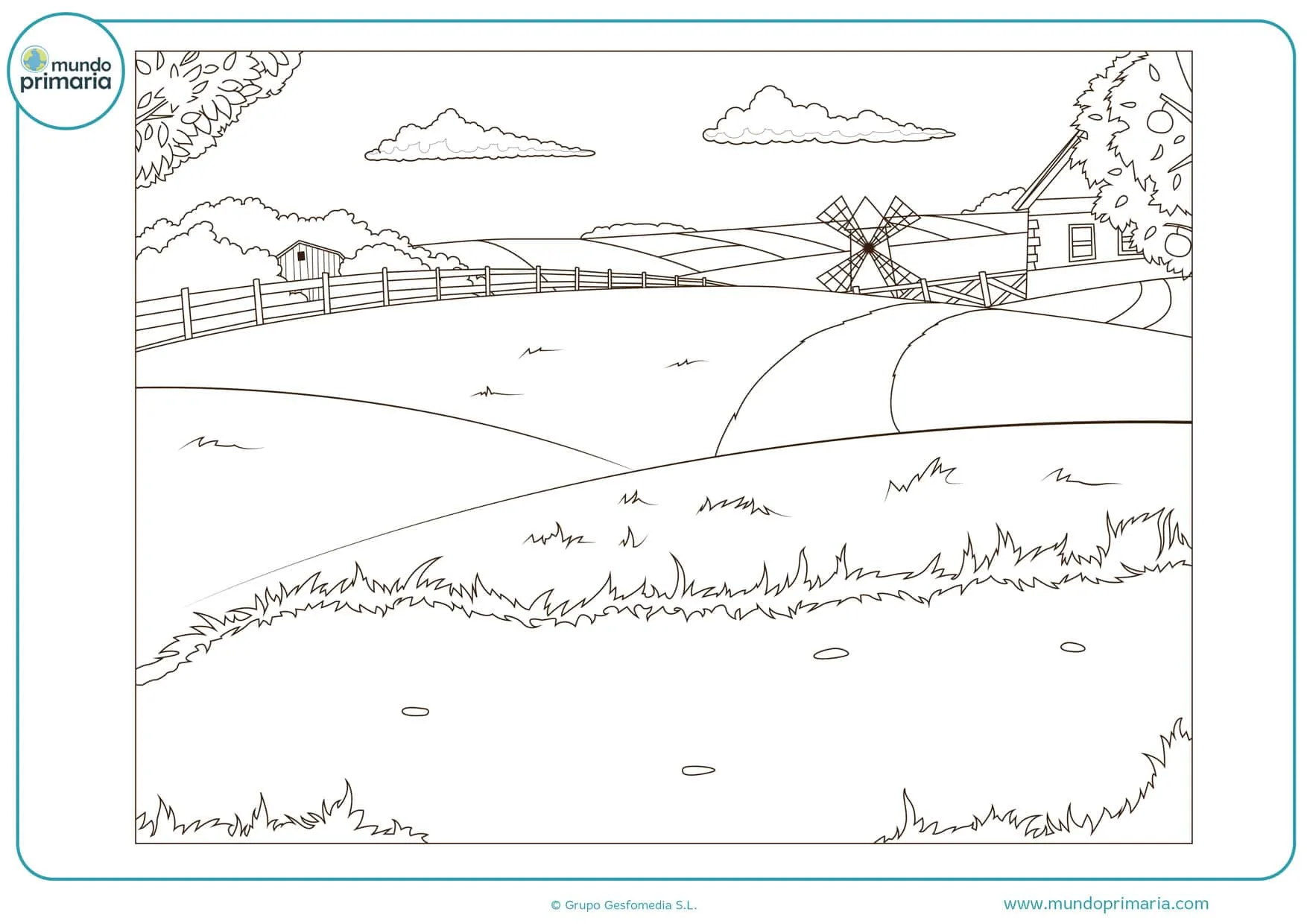 Dibujos de Paisajes para Colorear y Pintar de forma fácil Dibujos de Paisajes para Colorear y Pintar de forma fácil