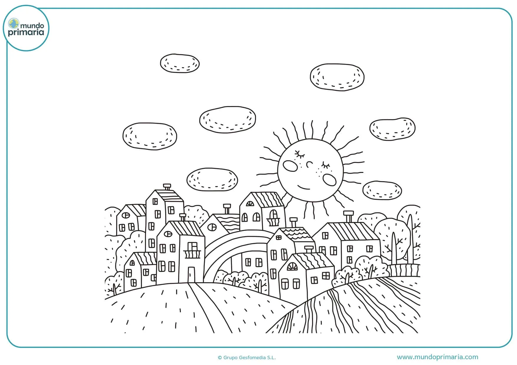 Dibujos de Paisajes para Colorear y Pintar de forma fácil Dibujos de Paisajes para Colorear y Pintar de forma fácil