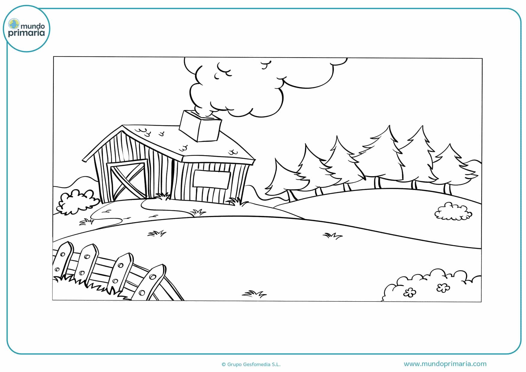 Dibujos de Paisajes para Colorear y Pintar de forma fácil Dibujos de Paisajes para Colorear y Pintar de forma fácil