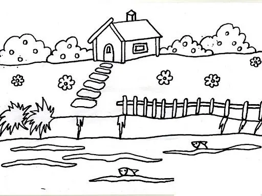 Dibujos de paisajes | FICHAS PARA PINTAR | DIBUJOS PARA PINTAR Dibujos de paisajes | FICHAS PARA PINTAR | DIBUJOS PARA PINTAR