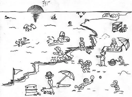 Paisajes de playas para pintar - Imagui