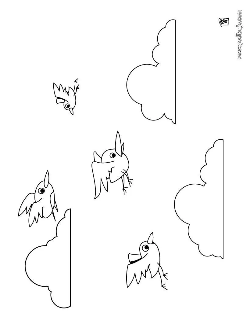 Dibujos PAJAROS para colorear, pajaritos para imprimir Dibujos PAJAROS para colorear, pajaritos para imprimir