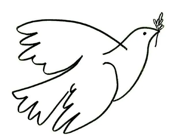Dibujos de la Paloma de la Paz para imprimir - Imagui