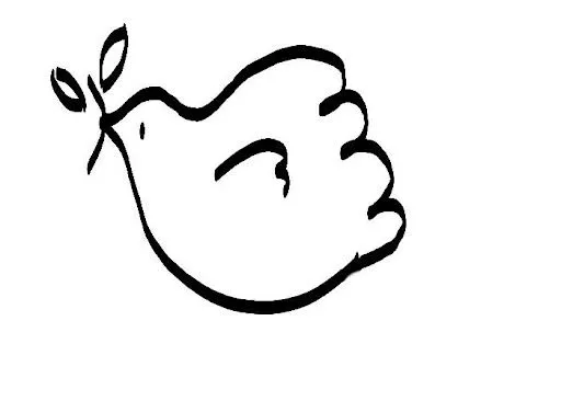DIBUJOS DE PALOMAS DE LA PAZ PARA COLOREAR