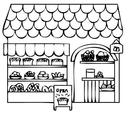 Dibujos de panaderia para colorear - Imagui Dibujos de panaderia para colorear - Imagui