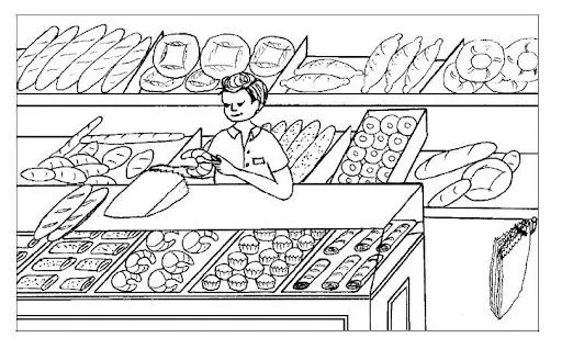 Panaderia dibujo para colorear - Imagui