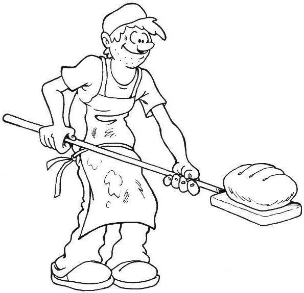 DIBUJOS DE PANADEROS PARA PINTAR