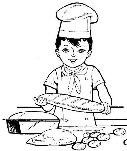 DIBUJOS DE PANADEROS PARA PINTAR