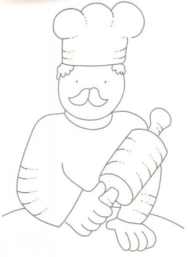 DIBUJOS DE PANADEROS PARA PINTAR