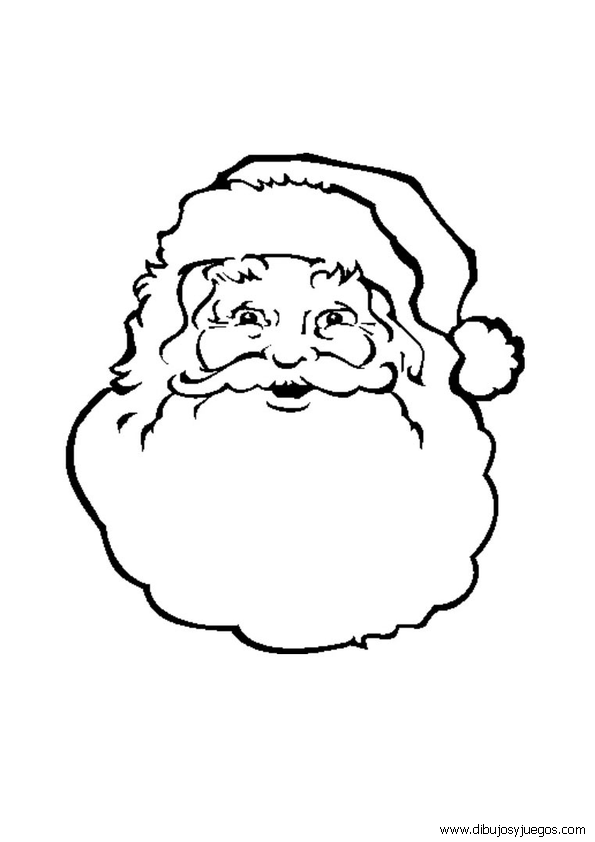 dibujos-papa-noel-cara-006 | Dibujos y juegos, para pintar y colorear dibujos-papa-noel-cara-006 | Dibujos y juegos, para pintar y colorear