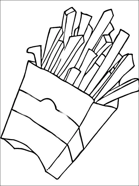 Papas fritas para colorear e imprimir - Imagui Papas fritas para colorear e imprimir - Imagui