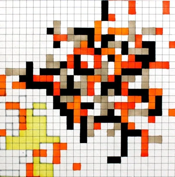 Dibujos en papel cuadriculado - Imagui