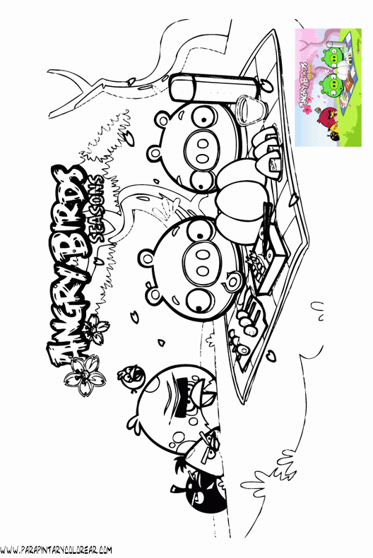 Angry Birds go para colorear - Imagui